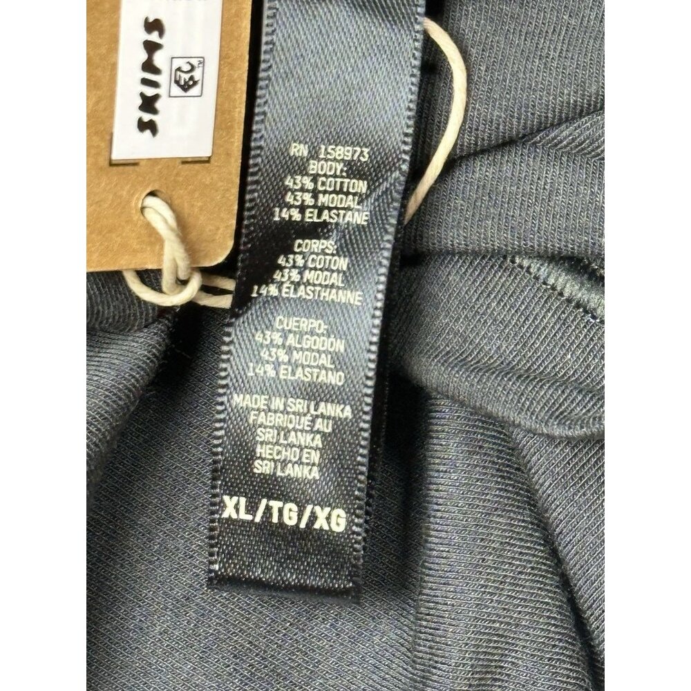 SKIMS COTTON MENS 5" BOXER BRIEF ONYX BLACK NWT XL - Picture 5 of 9